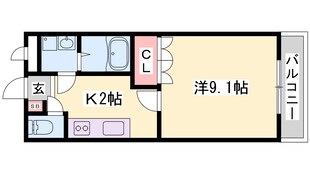 アビタシオン朝日の物件間取画像